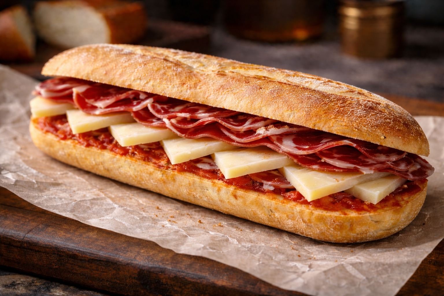 Valencia – Manchego Cheese & Serrano Ham Sandwich